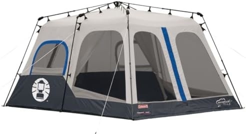 Coleman Camping Zelt mit sofortiger Einrichtung, 4/6/8/10 Person Wetterfest Zelt mit WeatherTec Technologie, doppelt dick