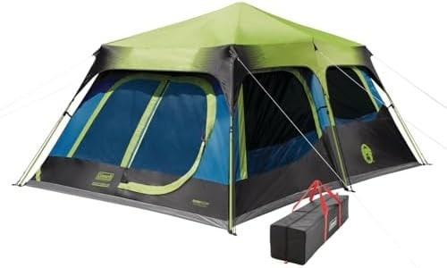 Coleman Camping Zelt mit sofortiger Einrichtung, 4/6/8/10 Person Wetterfest Zelt mit WeatherTec Technologie, doppelt dick
