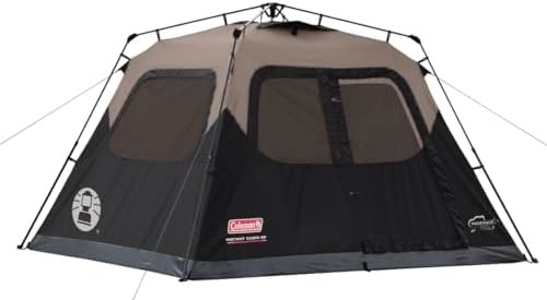 Coleman Camping Zelt mit sofortiger Einrichtung, 4/6/8/10 Person Wetterfest Zelt mit WeatherTec Technologie, doppelt dick
