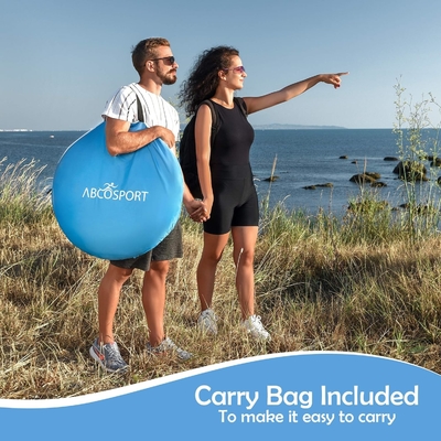 Abco 2-Person Pop Up Tent - Portable Cabana mit 2 Türen, wasserdicht und UV-Schutz, Tragetasche - Sky Blue