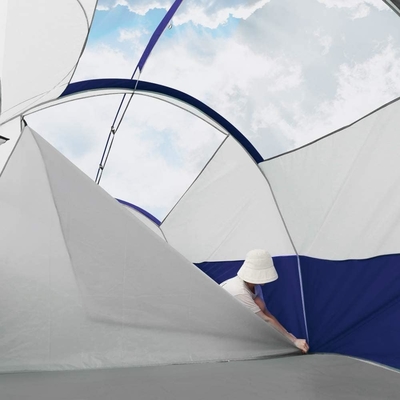 CAMPROS CP Zelt für 8 Personen Campingzelt Wetterbeständig Familienzelt 5 große Maschenfenster, doppelte Schicht, geteilt