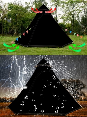 12'x10'x8'Kuppel Campingzelt 5-6 Personen 4 Jahreszeit Doppelschichten wasserdicht UV-dicht Winddicht Zelte Familie Outdoor Camping