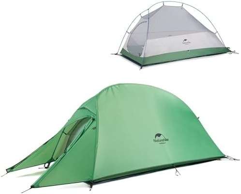 Naturhike Cloud-Up 1 Person Zelt Leichtgewicht Rucksackzelt für einen Mann, wasserdichtes Ultraleichtes Einzelpersonenzelt, Do