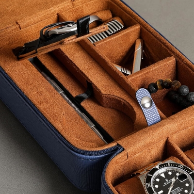 ROTHWELL 5 Uhr Reisetasche Aufbewahrungsorganisierer für 5 Uhren