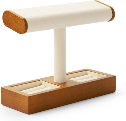 Massivholz-Uhr-Display-Stand T-Bar-Uhr-Stand Schmuckhalter-Stand Uhrenkoffer für Männer Uhrenhalter-Organisator für Männer