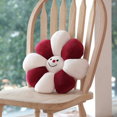 Blütenkissen,Blütenförmiges Kissen,Weihnachtsdekor,Blütenbodenkissen,Sitzkissen,schönes Zimmerdekor und Plush