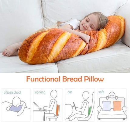 40 in 3D Simulation Brotform Kissen Weiches Lendenbein Baguette Rückenkissen Lustiges Essen Plush Stoffspielzeug
