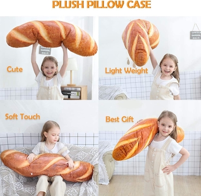 40 in 3D Simulation Brotform Kissen Weiches Lendenbein Baguette Rückenkissen Lustiges Essen Plush Stoffspielzeug