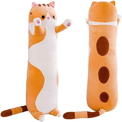WUYU Schöne Katzenpuppe Schöne Zeichentrickfilm weich gefülltes Kätzchen Kissen Langwerfen Schlafkissen Puppe Spielzeug Geschenk für Kinder