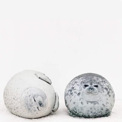 MerryXD Chubby Blob Seal Kissen, gefüllt mit Baumwolle Plush Tier Spielzeug niedlich Ozean Medium