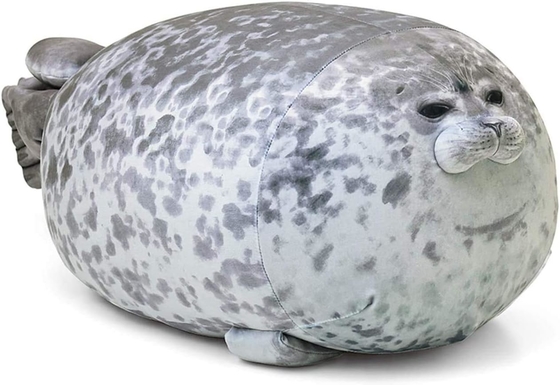 MerryXD Chubby Blob Seal Kissen, gefüllt mit Baumwolle Plush Tier Spielzeug niedlich Ozean Medium