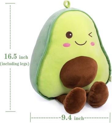 16.5 Zoll kuscheln gefüllte Avocado Frucht weich plüsch Werfen Kissen Geschenk für Kinder, Lebensmittel in Form werfen Kissen Spielzeug für Weihnachten