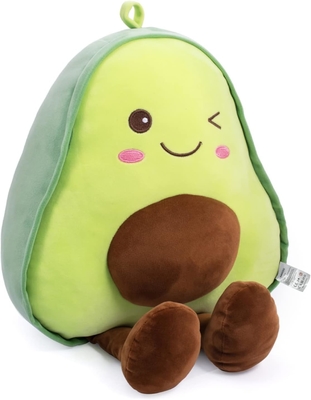 16.5 Zoll kuscheln gefüllte Avocado Frucht weich plüsch Werfen Kissen Geschenk für Kinder, Lebensmittel in Form werfen Kissen Spielzeug für Weihnachten