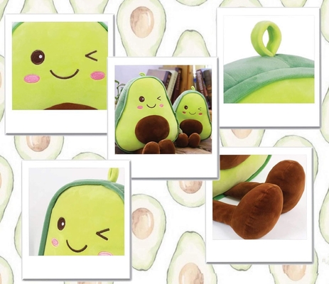 16.5 Zoll kuscheln gefüllte Avocado Frucht weich plüsch Werfen Kissen Geschenk für Kinder, Lebensmittel in Form werfen Kissen Spielzeug für Weihnachten
