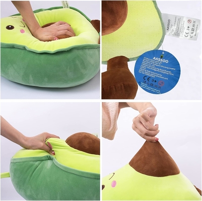 16.5 Zoll kuscheln gefüllte Avocado Frucht weich plüsch Werfen Kissen Geschenk für Kinder, Lebensmittel in Form werfen Kissen Spielzeug für Weihnachten
