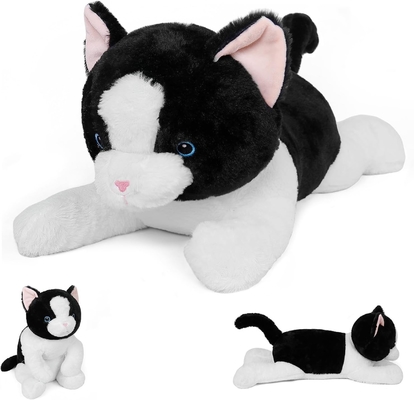 27 Zoll Katze Gewicht Stofftiere, kuschelig Gewicht Katze Plush Kissen Riese Plushie Ideal Geschenk für Erwachsene &amp; Kinder