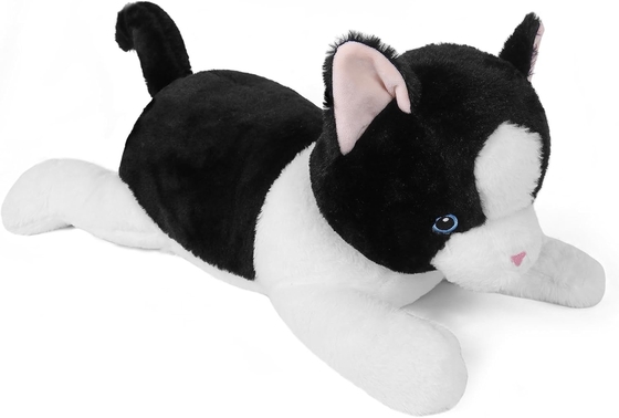 27 Zoll Katze Gewicht Stofftiere, kuschelig Gewicht Katze Plush Kissen Riese Plushie Ideal Geschenk für Erwachsene &amp; Kinder