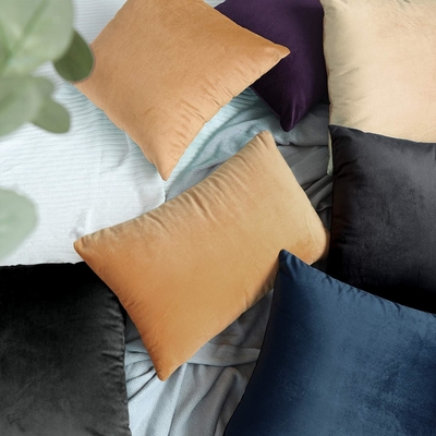 NTBAY 2 Packung mit Reißverschluss Velvet King Kissenbezüge, superweich und gemütlich Luxus Fuzzy Flannel Kissenbezüge mit Reißverschluss, 20x36