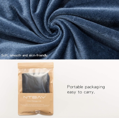 NTBAY 2 Packung mit Reißverschluss Velvet King Kissenbezüge, superweich und gemütlich Luxus Fuzzy Flannel Kissenbezüge mit Reißverschluss, 20x36