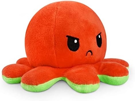 TeeTurtle - Der Original-Reversible Octopus Plushie - Liebe + Hass - Süße Sinnes-Fidget gefüllte Tiere, die deine