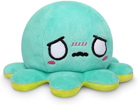 TeeTurtle - Der Original-Reversible Octopus Plushie - Liebe + Hass - Süße Sinnes-Fidget gefüllte Tiere, die deine