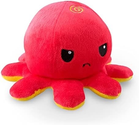 TeeTurtle - Der Original-Reversible Octopus Plushie - Liebe + Hass - Süße Sinnes-Fidget gefüllte Tiere, die deine