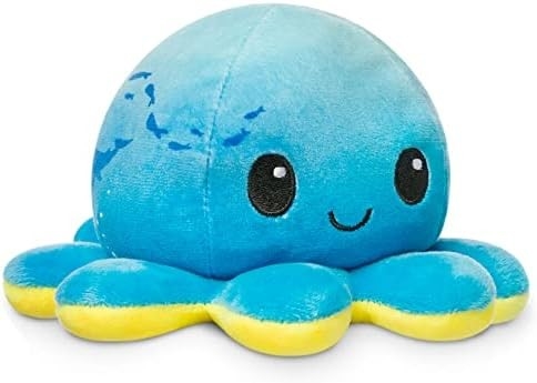 TeeTurtle - Der Original-Reversible Octopus Plushie - Liebe + Hass - Süße Sinnes-Fidget gefüllte Tiere, die deine
