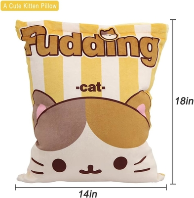 REFAHB Schönes Plüssigkissen Kissenwerfen Ausnehmbares Stofftier Spielzeug Kreative Geschenke für Mädchen (Kitten)