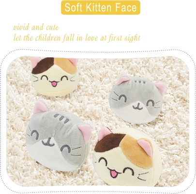 REFAHB Schönes Plüssigkissen Kissenwerfen Ausnehmbares Stofftier Spielzeug Kreative Geschenke für Mädchen (Kitten)