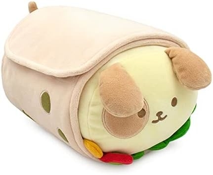 Offizielle Rolldecken-Outfitz-Puppe. Weich, weich, warm, süß, komfortabel, sicher. Burrito-Kissen mit Welpen - Geburtstag.
