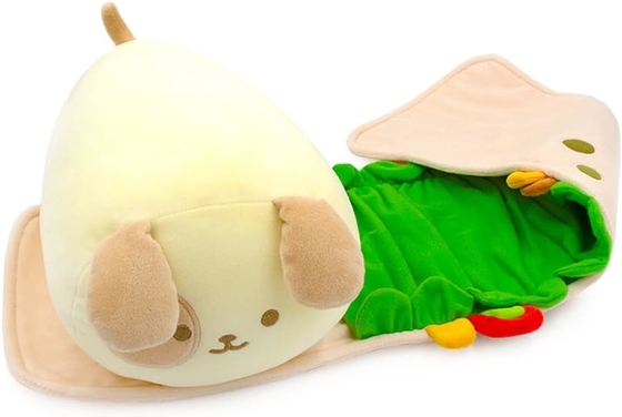 Offizielle Rolldecken-Outfitz-Puppe. Weich, weich, warm, süß, komfortabel, sicher. Burrito-Kissen mit Welpen - Geburtstag.