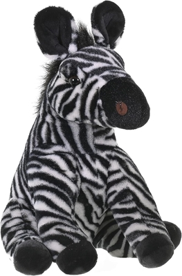 Wild Republic Zebra Plush, Stofftier, Plush-Spielzeug, Geschenke für Kinder, Kuscheln 12 Zoll, Farben