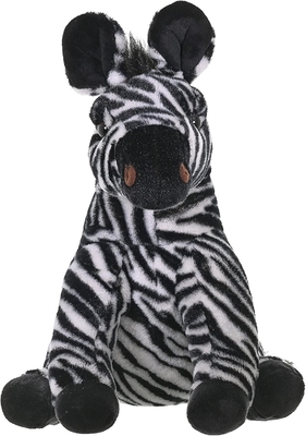 Wild Republic Zebra Plush, Stofftier, Plush-Spielzeug, Geschenke für Kinder, Kuscheln 12 Zoll, Farben