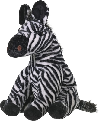 Wild Republic Zebra Plush, Stofftier, Plush-Spielzeug, Geschenke für Kinder, Kuscheln 12 Zoll, Farben