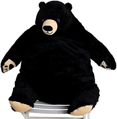 23.6in Dunkelbrauner Teddybär Plüsch-Spielzeug Simulation Djungelskog Teddybär Gefülltes Tier Puppenhaus