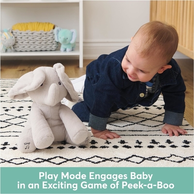 GUND Baby Animation Flappy der Elefant Plush, singendes gefülltes Tier Baby Spielzeug für 0 Jahre und älter, grau, 12 &quot;