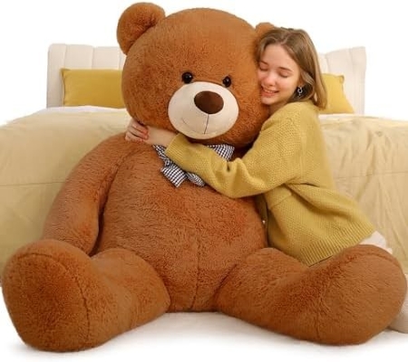 Misscindy Riesen Teddybär Plüsch gefüllte Tiere für Freundin oder Kinder 47 Zoll, (weiß)