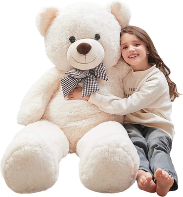 Misscindy Riesen Teddybär Plüsch gefüllte Tiere für Freundin oder Kinder 47 Zoll, (weiß)