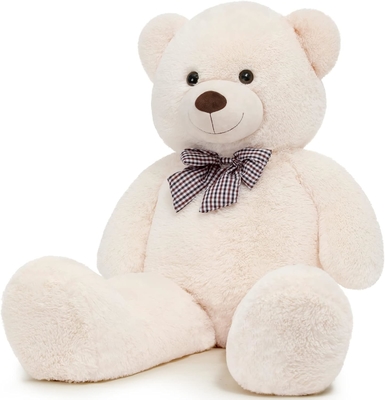 Misscindy Riesen Teddybär Plüsch gefüllte Tiere für Freundin oder Kinder 47 Zoll, (weiß)