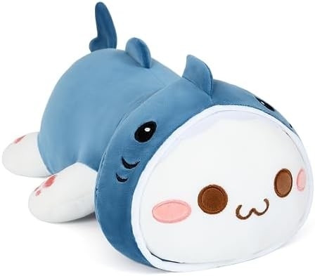 Onsoyours niedliches Kätzchen Plush-Spielzeug 25,5 &quot;gefülltes Tier Haustier Kitty Soft Anime Katze großes Plush-Kissen für Kinder (Weiß A, 25.5
