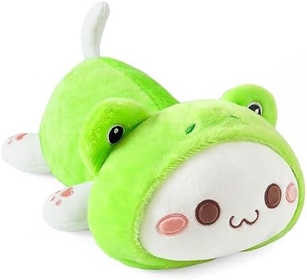 Onsoyours niedliches Kätzchen Plush-Spielzeug 25,5 &quot;gefülltes Tier Haustier Kitty Soft Anime Katze großes Plush-Kissen für Kinder (Weiß A, 25.5