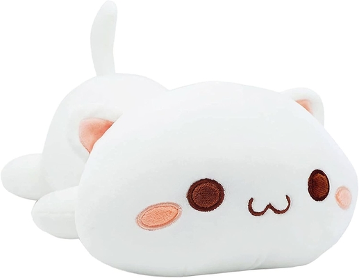 Onsoyours niedliches Kätzchen Plush-Spielzeug 25,5 &quot;gefülltes Tier Haustier Kitty Soft Anime Katze großes Plush-Kissen für Kinder (Weiß A, 25.5