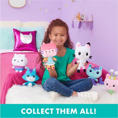 Gabby's Dollhouse, 7-Zoll-Kitty-Fee-Purr-ific Plush-Spielzeug, Kinderspielzeug für 3 Jahre und älter
