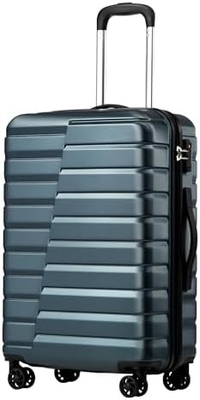 Koffer PC ABS TSA Gepäck 3 Stück Set Schloss Spinner tragen (Teal blau)