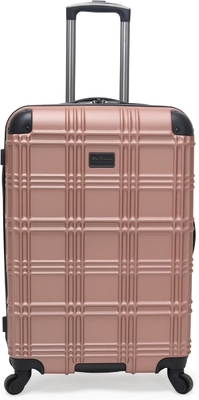 Leichtgewichtes, hartes 4-Rad-Spinner-Reisegepäck, Roségold, 24 Zoll eingecheckt.