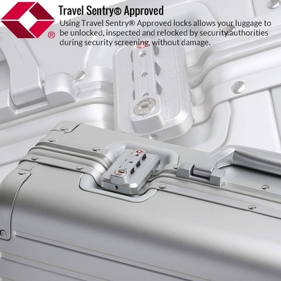 Aluminium Gepäckkabine Hardside Koffer (Silber, 20 Zoll Carry-on) Besuchen Sie den Sindermore Store