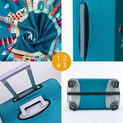 Travelkin-Gepäckdeckel für Koffer Tsa genehmigt, Kofferdeckelschutz für 18-32 Zoll Gepäck