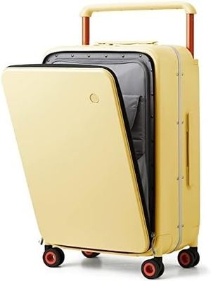 Gepäck mit breitem Handgriff Luxus-Design Rolling Reisetasche PC Hardside mit Aluminiumrahmen Hohlspinnerräder,