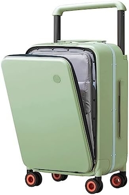 Gepäck mit breitem Handgriff Luxus-Design Rolling Reisetasche PC Hardside mit Aluminiumrahmen Hohlspinnerräder,