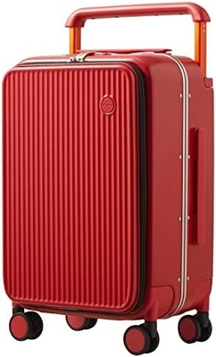Gepäck mit breitem Handgriff Luxus-Design Rolling Reisetasche PC Hardside mit Aluminiumrahmen Hohlspinnerräder,